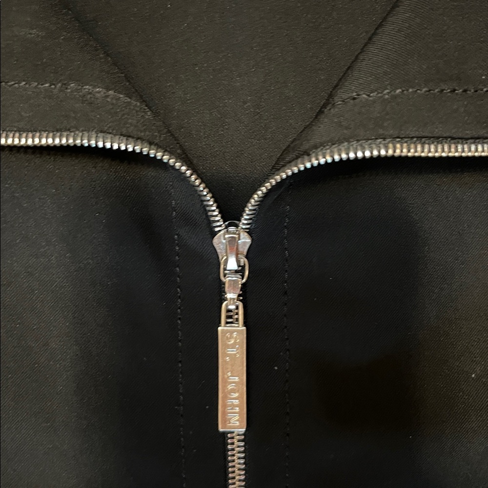 St. John Black Jacket with Silver Details - Picture 3 of 4